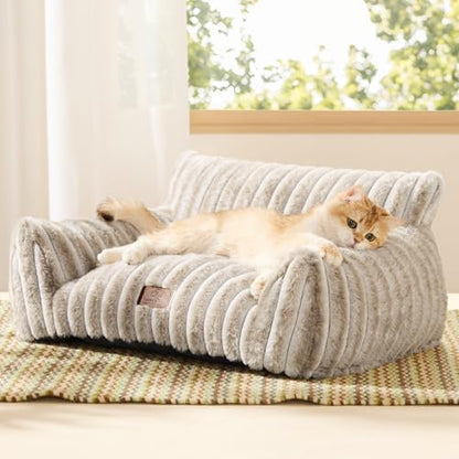 Bedsure ComfyFleece™ Shown on TV Fluffy Cat Couch for Pets,24in Amphora