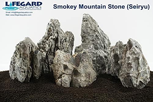 Lifegard Aquatics Aquascaping Smoky Mountain Seiryu Stone 18 Lb Kit – Decorative Aquarium Rocks, Fish Tanks – 18 Lbs Kits