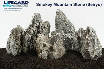 Lifegard Aquatics Aquascaping Smoky Mountain Seiryu Stone 18 Lb Kit – Decorative Aquarium Rocks, Fish Tanks – 18 Lbs Kits