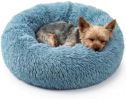 Calming Donut Small Dog Bed for Chihuahua Yorkie Maltese Shih Tzu