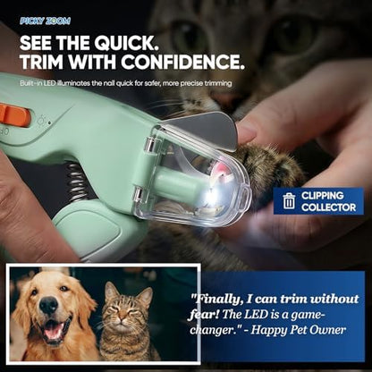 2-in-1 Dog & Cat Nail Clippers and Grinder with LED Light