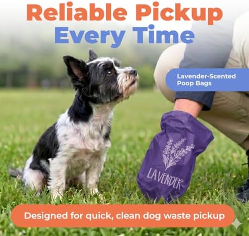 Best Pet Supplies Poop Bags for Dogs - Lavender, 240 Count