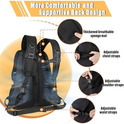 YUDODO Dog Front Carrier Backpack, Adjustable Breathable Dog Backpack