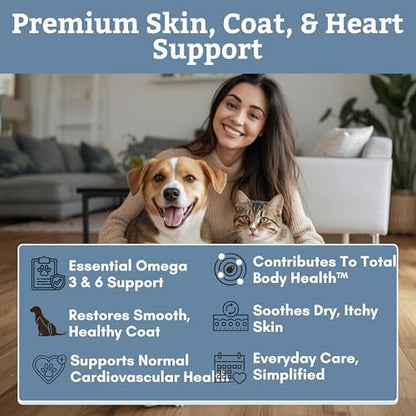 Wild Alaskan Salmon Oil for Dogs and Cats, 8 oz