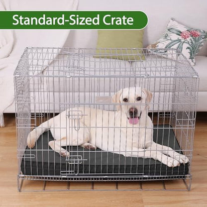 XXXL Dog Bed Waterproof Washable Wipeable Leather Large Crate d 54" Black