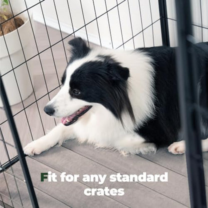 BALANCE Dog Crate Pad, Dog Foam Crate Mat Kennel Pad, Washable Water-Resistant Pet Bed Flat Dogs Cage Mat for Medium Dogs