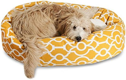 Majestic Pet 52" Athens Citrus Sherpa Bagel Bed