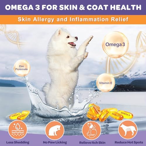 NATURE TARGET Probiotics for Dogs, 6 Billion CFUs, Freeze Dried, 180 Chews