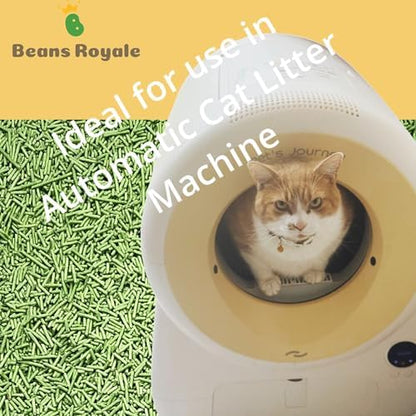 2pcs Pack (6L x 2) Tofu Cat Litter, Clumping Kitty Litter, Flushable,Pea Fiber,Dust Free, Odor Control, Low Tracking, Lightweight (Green Tea)