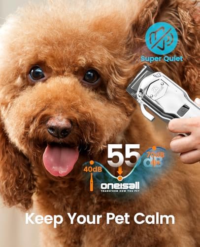oneisall Professional Dog Grooming Clippers for Thick Hair