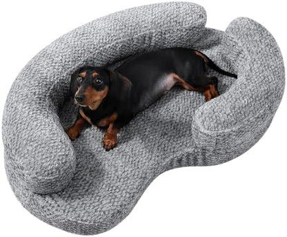 Circle Dog Bed for Small Dogs, Calming, Orthopedic Memory Foam