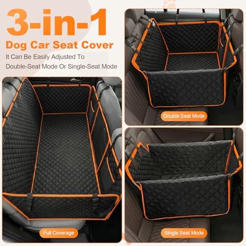 PartsBling Convertible Dog Seat Cover for Back Seat