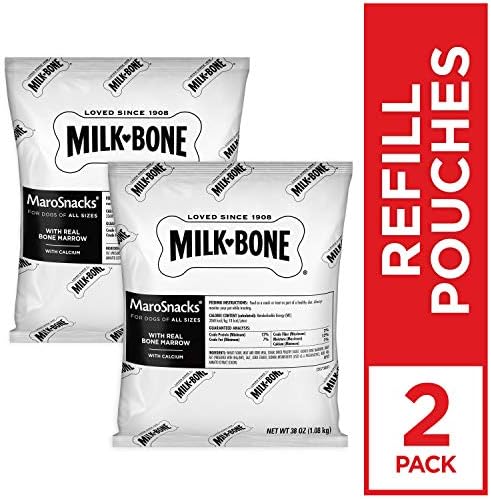 Milk-Bone MaroSnacks Small Dog Treats, 2 (38 Oz.) Refill Bags