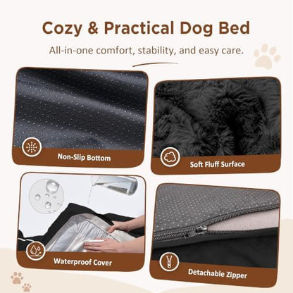 Comfort Expression Waterproof Orthopedic Dog Bed for Medium Size Dog