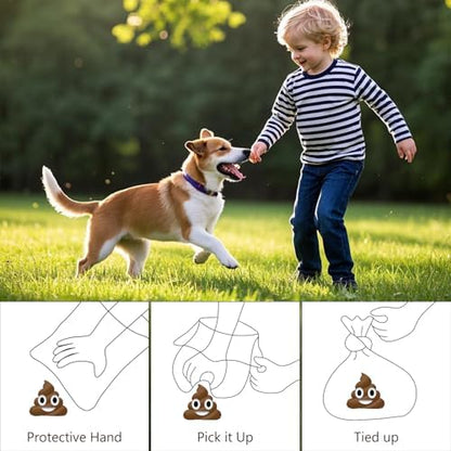 Dog Poop Bags with Dispenser 18 Rolls 270 Count Pet Waste Bags Strong Thick