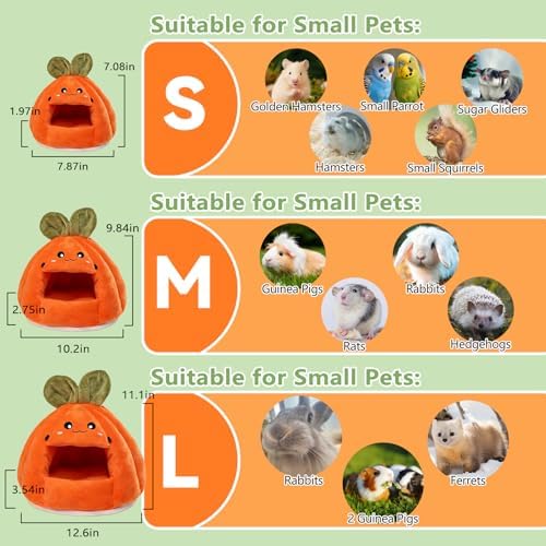 Guinea Pig Hideout Hamster Hammock Bed House Rat Cage Accessories