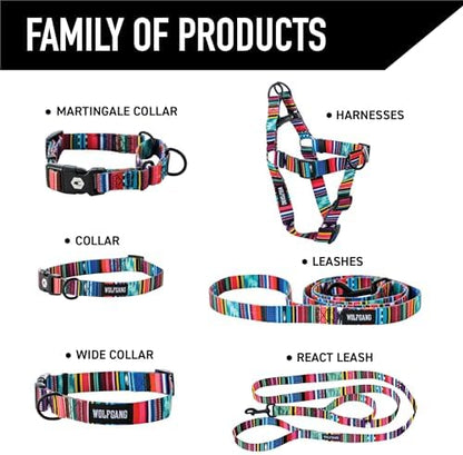 Wolfgang Wide Venture Dog Collar Quetzal Print X-Large