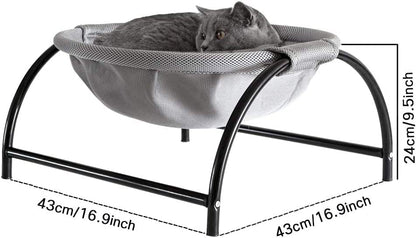 JUNSPOW Cat Bed Dedicated Replacement Net Cover Soft Breathable (Gray)