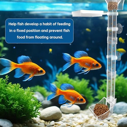 Shrimp Feeding Tube and Dish Set,Aquarium Fish Feeder Tube Kit,Clear Shrimp Feeder Fish Tank Feeding Supplies with Feeding Ring Cleaning Brush for Fish Tank Aquarium Feeding Dish