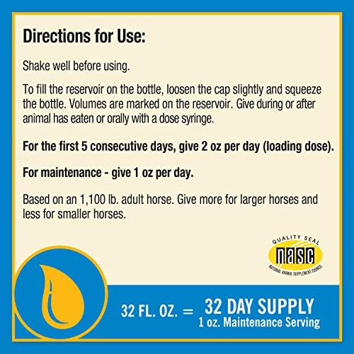 Farnam Fluidflex Glucosamine Joint Supplement for Horses, 32 oz., 32 Day Supply