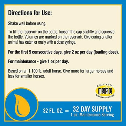Farnam Fluidflex Glucosamine Joint Supplement for Horses, 32 oz., 32 Day Supply