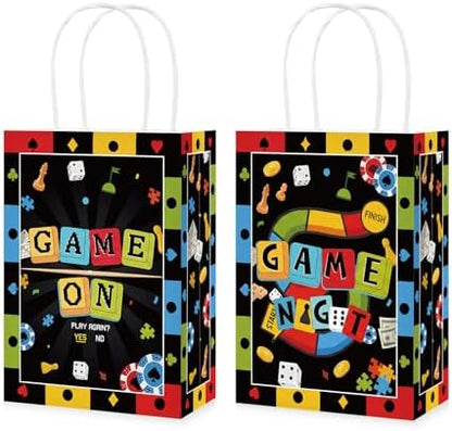 Greencian 16Pcs Game Night Party Favor Bags Family Game Night Goodie Bags