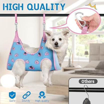 Supet Dog Grooming Hammock for Nail Trimming, Pet Grooming Hanging Harness