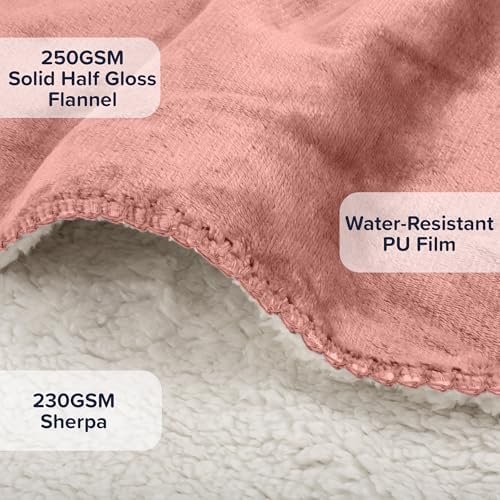 PETMAKER Dog Blanket, Pink, 80” x 100”