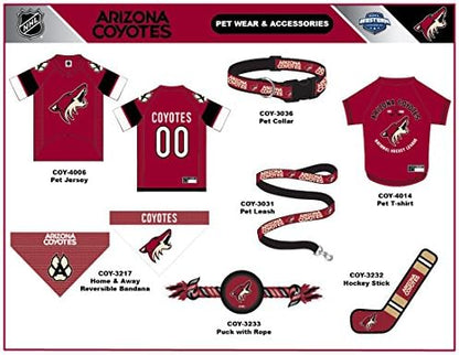 Pets First NHL Arizona Coyotes Leash for Dogs & Cats, Walk Cute & Stylish! The Ultimate Hockey Fan Leash!, Large (6 ft Long x 1 in Width) (COY-3031-LG)