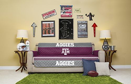 Pegasus Sports NCAA Microfiber Furniture Protector Cover with Elastic Straps