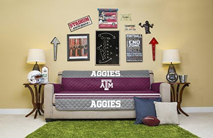 Pegasus Sports NCAA Microfiber Furniture Protector Cover with Elastic Straps