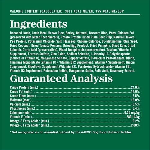Nutro Natural Choice Adult Dry Dog Food, Lamb & Brown Rice Recipe, 5 lb