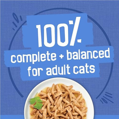 Friskies Purina Savory Shreds Wet Cat Food Variety Pack, (32) 5.5 oz Cans