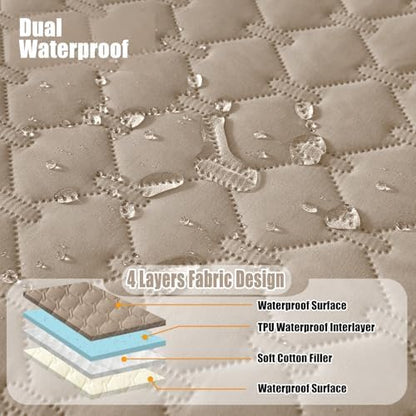 Smiry Waterproof Dog Bed Cover Blanket, Reversible Pet Blanket