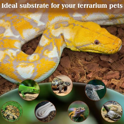 ZeeDix 10LBS Coconut Husk Chip Substrate for Reptiles, 72QT Coco Husk Chips
