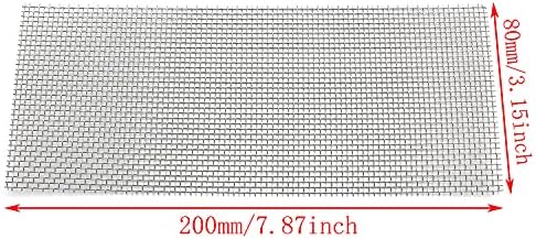Wire Mesh Pad 5PCS 8 x 20cm / 3.15 x 7.87inch Aquarium Fish Tank Plants Stainless Steel Wire Mesh Pads Moss Nets