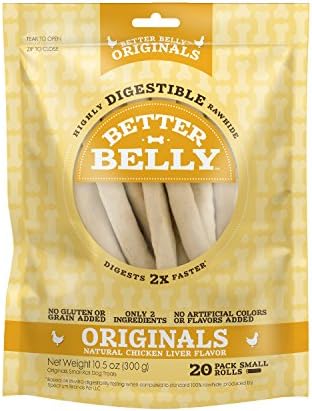 Better Belly Originals Small Roll Highly Digestible Dog Treats, 20 Count
