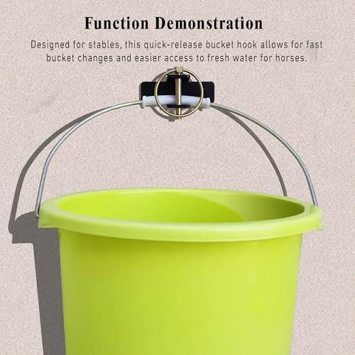 Quick-Release Bucket Hooks, 4-Pack Heavy Duty Bucket Holder Set