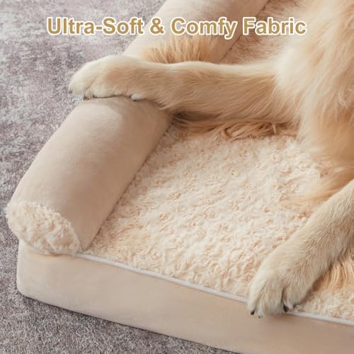 BFPETHOME Orthopedic Washable XXL Dog Bed for Senior Dog Cozy Sleep