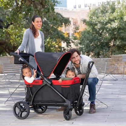 Baby Trend Expedition/Tour LTE 2-in-1 Stroller Wagon, Mars Red
