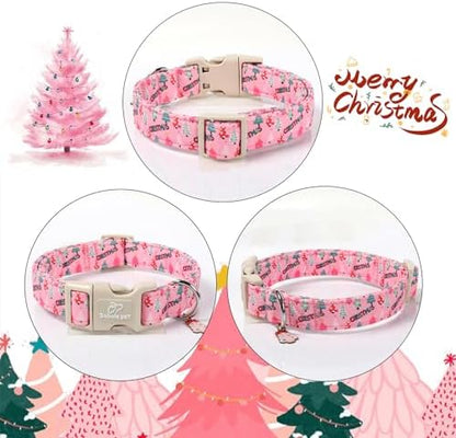 Christmas Tree Dog Collar for Large Dogs, Cute Girl Dog Collar