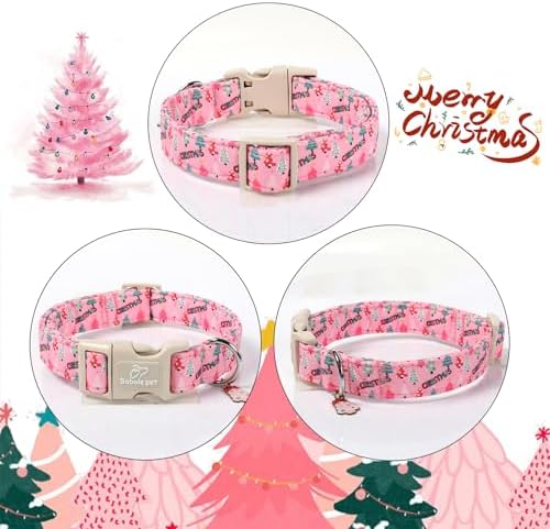Christmas Tree Dog Collar for Medium Dogs, Cute Girl Dog Collar