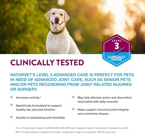 NaturVet Advanced Joint Care Supplement, Dogs & Cats, 90ct