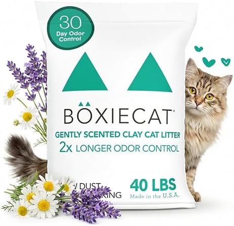 Boxie Premium Scented Clumping Cat Litter 30+ Day Odor Control 40 lb