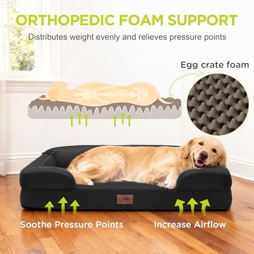 Waterproof Orthopedic Dog Bed for Medium Large Sized Dogs