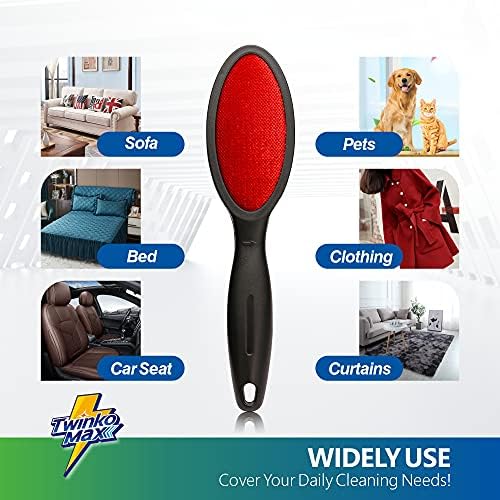 Twinko Max Lint Brush for Pet Hair, Reusable Lint Remover for Clothes