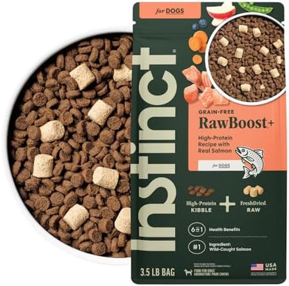Instinct RawBoost, Dry Dog Food + Freeze Dried, Real Salmon, 3.5 lb. Bag