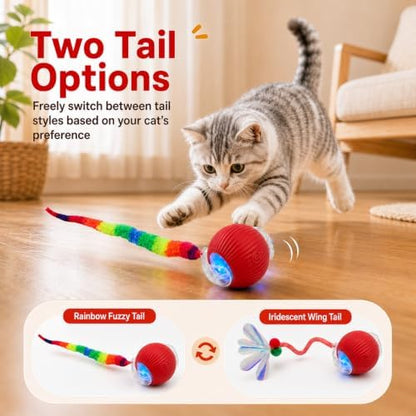 Interactive Cat Toy Ball, Smart Moving Pet Toy for Cats & Dogs