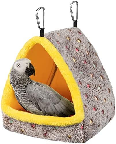 MEWTOGO Large Winter Warm Bird Nest House with Support Board for Cage