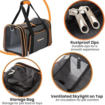 Pet Carrier Airline Approved, 17x11x11 TSA Travel Carrier